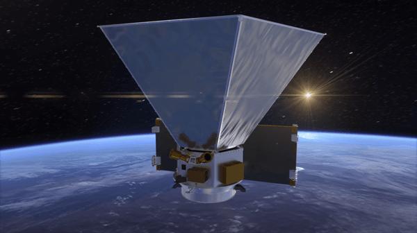 NASA's SPHEREx mission will study the universe's early expansion, the history of galaxies, and the composition of planetary systems. This animation shows the preliminary design for the spacecraft, including hexagonal sun shields that will help keep the instruments cool.  Movie available at https://photojournal.jpl.nasa.gov/catalog/PIA23869