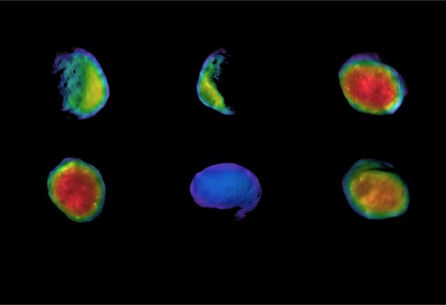 NASA image: Odyssey's Six Views of Phobos