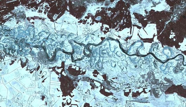 NASA image: Dneiper River, Ukraine