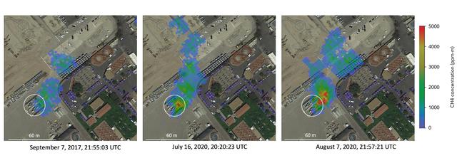 NASA image: NASA Instrument Tracks Power Plant Methane Emissions