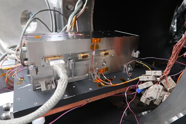 NASA image: JUICE Mission's RIME Transmitter Exits Thermal Chamber