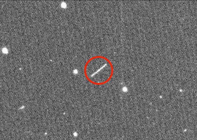 NASA image: Asteroid 2020 QG as Seen Through ZTF Telescope