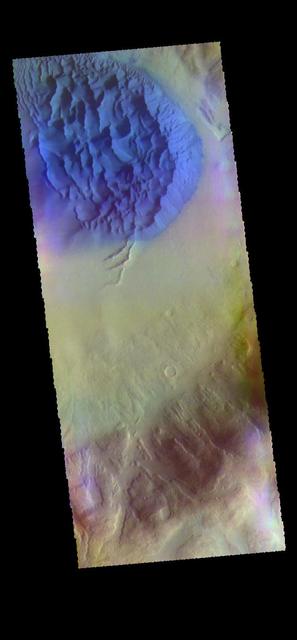 NASA image: Crater Dunes - False Color