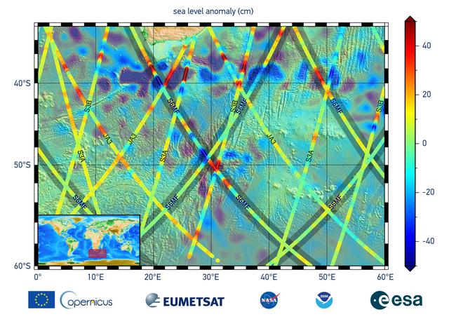 NASA image: Sentinel-6 Michael Freilich First Light Sea Level