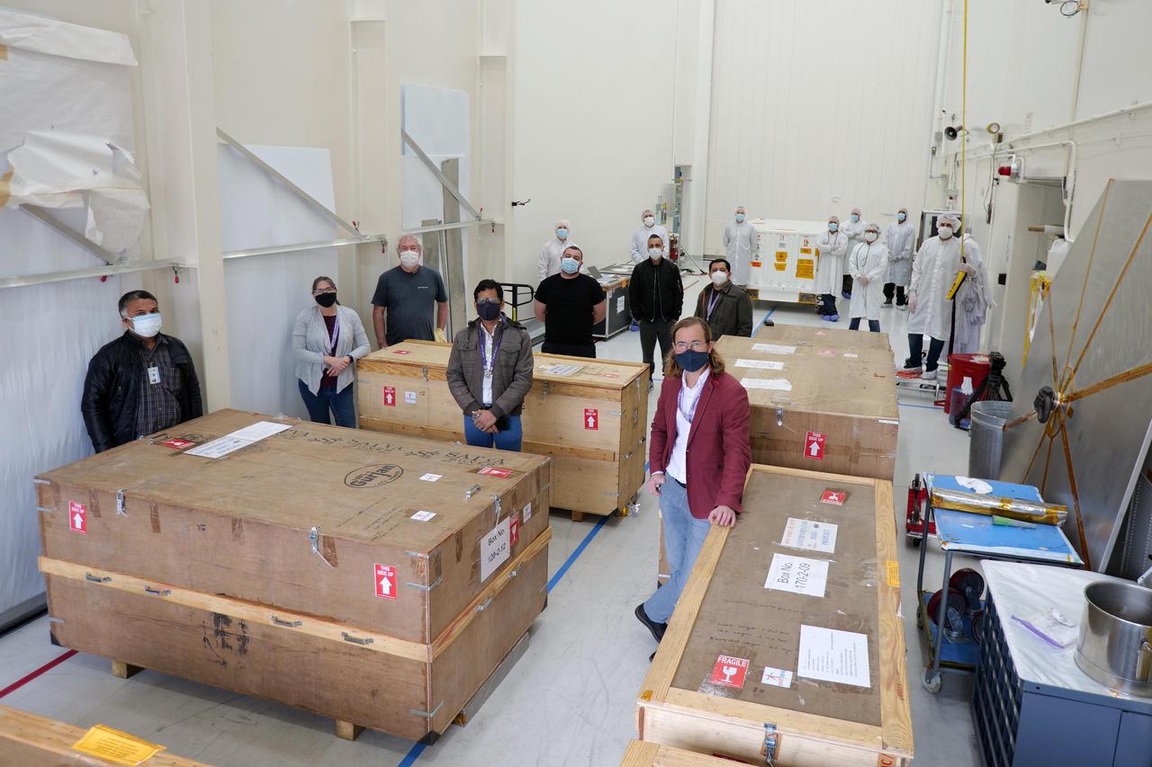 On March 20, 2021, members of the NISAR mission at NASA's Jet Propulsion Laboratory in Southern California received the S-band synthetic aperture radar (SAR) from their partner in India. Together with the L-band SAR provided by JPL, the two radars serve as the beating heart of the mission (the "S" and "L" denote the wavelength of the signal they transmit). A collaboration between NASA and the Indian Space Research Organization (ISRO), NISAR (short for NASA-ISRO SAR) will use SAR to track subtle changes in Earth's surface. In doing so, it will spot warning signs of imminent volcanic eruptions, help to monitor groundwater supplies, track the melt rate of ice sheets tied to sea level rise, and observe shifts in the distribution of vegetation around the world.  https://photojournal.jpl.nasa.gov/catalog/PIA24138