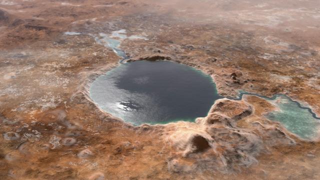 NASA image: Ancient Jezero Crater (Illustration)