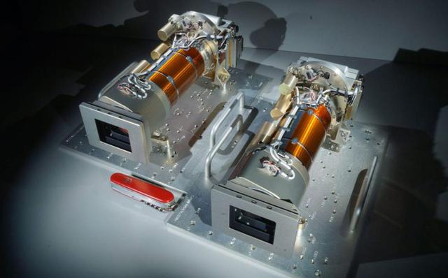 The twin Mastcam-Z cameras, shown with a pocket knife for scale, are assembled and ready for testing in this photo taken at Malin Space Science Systems, in San Diego, California. One of two sets of "eyes" on the "head," or mast, of the rover, these cameras can take high-definition video, panoramic color, and 3D images of the Martian surface. These are the first cameras sent to Mars with built-in zoom capability, able to switch from a wide angle to a close-up view. https://photojournal.jpl.nasa.gov/catalog/PIA24200