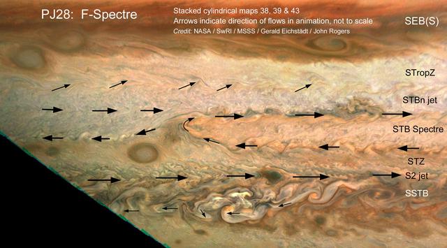 NASA image: Tracking Clouds on Jupiter