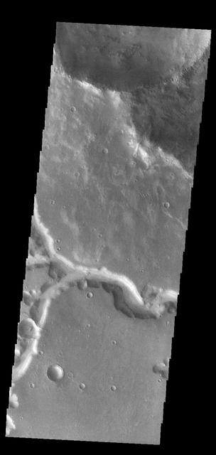 Today's VIS image shows a small section of Nirgal Valles. Located in Noachis Terra, Nirgal Valles is 610km long (379 miles).  Orbit Number: 83302 Latitude: -27.1434 Longitude: 315.095 Instrument: VIS Captured: 2020-09-24 08:50  https://photojournal.jpl.nasa.gov/catalog/PIA24252
