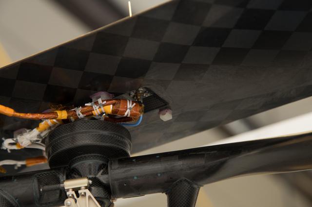 NASA image: Swatch of Wright Brothers Flyer 1 Attached to Mars Helicopter