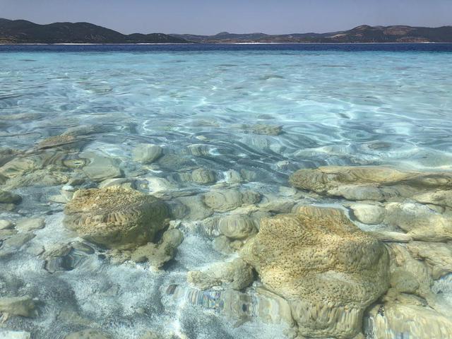 NASA image: Lake Salda Rocks