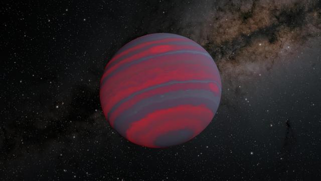 NASA image: A Swiftly Rotating Brown Dwarf (Illustration)