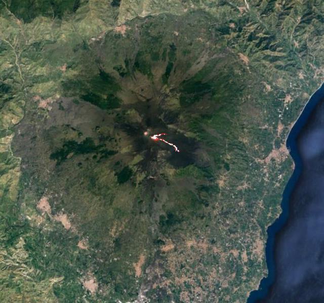NASA image: Mt. Etna February 2021