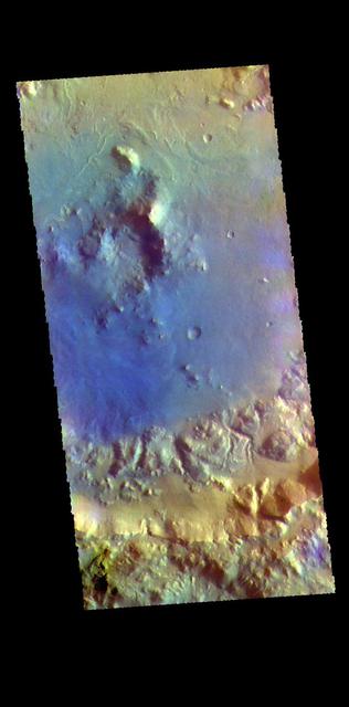 NASA image: Arabia Terra Crater - False Color