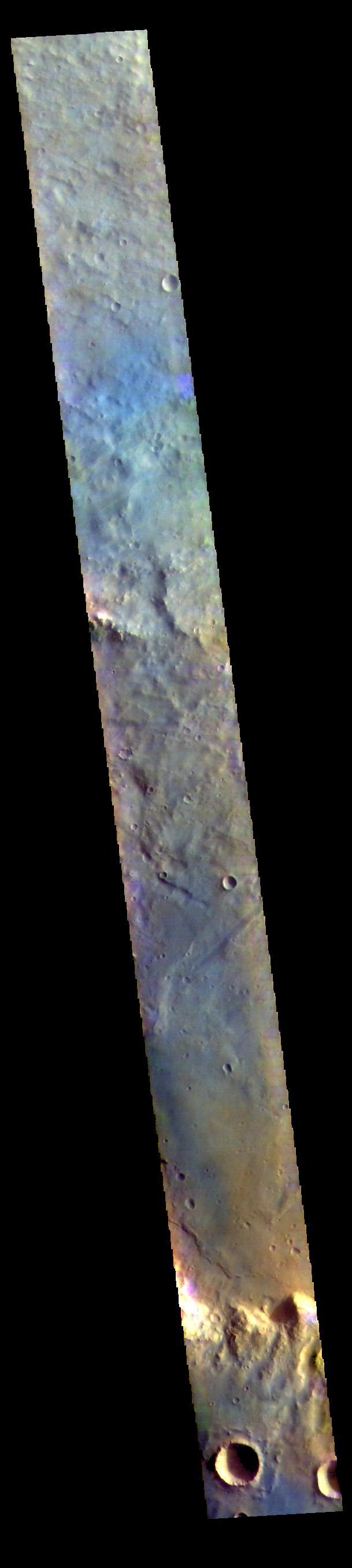Schroeter Crater - False Color