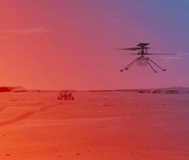 NASA image: Ingenuity Helicopter on Mars (Illustration)