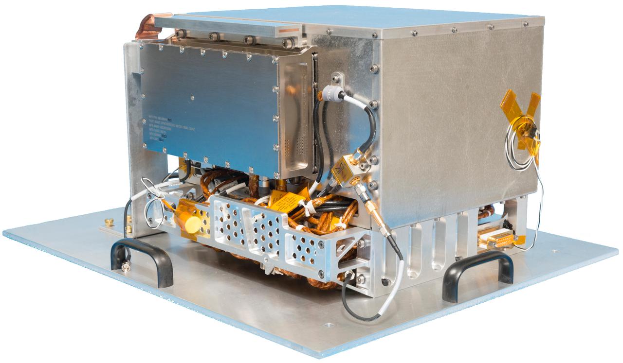 NASA's Deep Space Atomic Clock could revolutionize deep space navigation. One key requirement for the technology demonstration was a compact design. The complete hardware package is shown here and is only about 10 inches (25 centimeters) on each side.  https://photojournal.jpl.nasa.gov/catalog/PIA24573