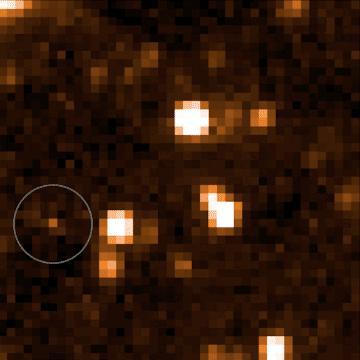 This image shows data from NASA's Near-Earth Object Wide-Field Infrared Survey Explorer (NEOWISE), launched in 2009 under the moniker WISE. The object in the bottom left corner is a brown dwarf officially named WISEA J153429.75-104303.3 and nicknamed “The Accident.”  The Accident was discovered by citizen scientist Dan Caselden, who was using an online program he built to find brown dwarfs in NEOWISE data. Caselden's program attempted to remove the stationary objects emitting infrared light (like distant stars) from the NEOWISE maps and highlight moving objects that had characteristics similar to those of known brown dwarfs. He was looking at one such brown dwarf candidate when he spotted WISEA J153429.75-104303.3, which hadn't been highlighted by the program because it did not match the program's profile of a brown dwarf.  The Accident confused scientists because it was faint in some key wavelengths, suggesting it was very cold (and old), but bright in others, indicating a higher temperature.  A study in the Astrophysical Journal Letters posits that The Accident might be 10 billion to 13 billion years old – at least double the median age of other known brown dwarfs. That means it would have formed when our galaxy was much younger and had a different chemical makeup. The paper's authors think The Accident's brightness in certain wavelengths is an indicator that it contains very little methane, meaning it probably formed when the Milky Way was still young and carbon-poor. (Methane is composed of hydrogen and carbon).  The study relies on additional observations using the W. M. Keck Observatory in Hawaii and NASA's Hubble and Spitzer Space Telescopes.  Movie available at https://photojournal.jpl.nasa.gov/catalog/PIA24578
