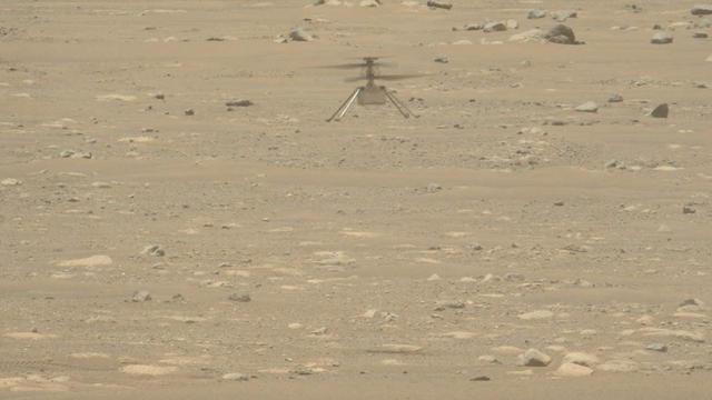 NASA's Ingenuity Mars Helicopter takes off and lands in this video captured on April 19, 2021, by Mastcam-Z, an imager aboard NASA's Perseverance Mars rover. This video features only the moments of takeoff and the landing and not footage of the helicopter hovering for about 30 seconds.  The Ingenuity Mars Helicopter was built by JPL, which also manages this technology demonstration project for NASA Headquarters. It is supported by NASA's Science Mission Directorate, Aeronautics Research Mission Directorate, and Space Technology Mission Directorate. NASA's Ames Research Center and Langley Research Center provided significant flight performance analysis and technical assistance during Ingenuity's development.  A key objective for Perseverance's mission on Mars is astrobiology, including the search for signs of ancient microbial life. The rover will characterize the planet's geology and past climate, pave the way for human exploration of the Red Planet, and be the first mission to collect and cache Martian rock and regolith (broken rock and dust).  Subsequent NASA missions, in cooperation with ESA (European Space Agency), would send spacecraft to Mars to collect these sealed samples from the surface and return them to Earth for in-depth analysis.  The Mars 2020 Perseverance mission is part of NASA's Moon to Mars exploration approach, which includes Artemis missions to the Moon that will help prepare for human exploration of the Red Planet.  Movie available at https://photojournal.jpl.nasa.gov/catalog/PIA24583