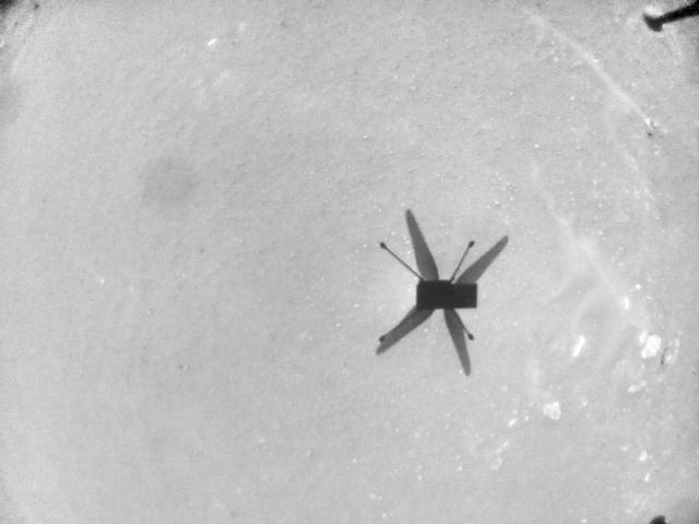 This sequence of images, taken on May 22, 2021, by the navigation camera aboard NASA's Ingenuity Mars Helicopter depicts the last 29 seconds of the rotorcraft's sixth flight.
