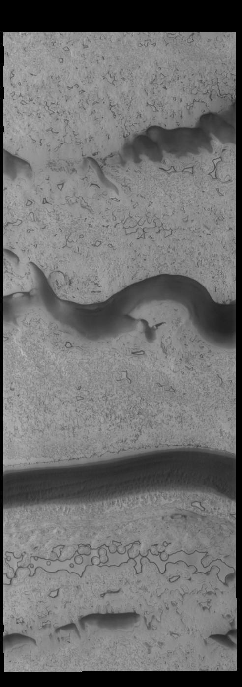 NASA image: South Polar Textures