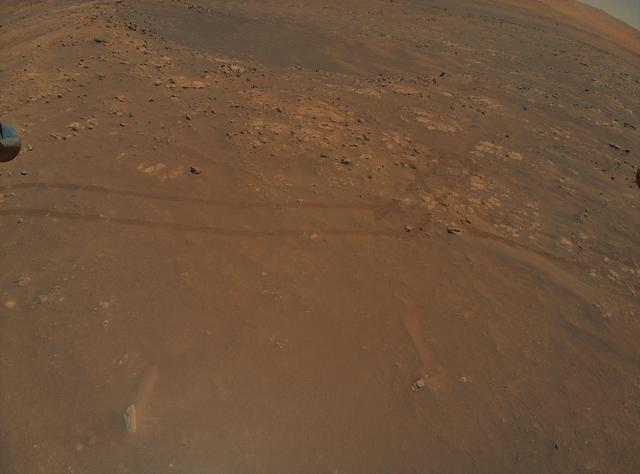 NASA image: Ingenuity Spots Rover Tracks During Ninth Flight