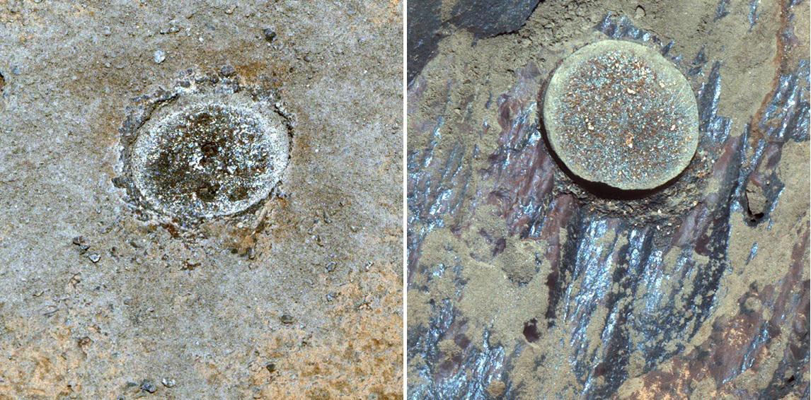 NASA image: Side-by-side abrasion patches for Guilliamus and Bellegarde