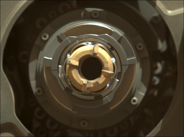 NASA image: Perseverance's Drill After Cleaning Operation