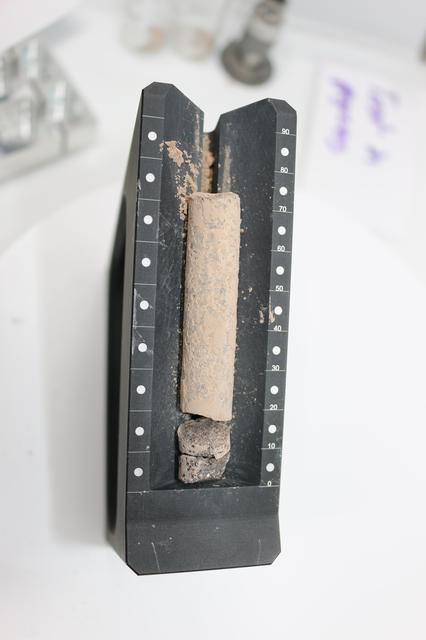 NASA image: Cored-Rock Sample From Perseverance Test