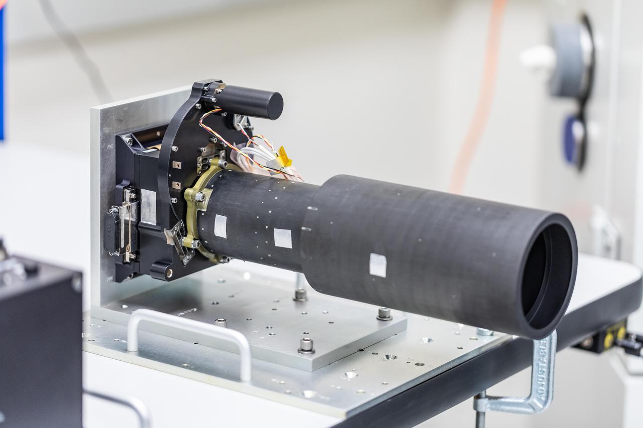 This photo shows Psyche's multispectral imager, in the process of assembly and testing on Sept. 13, 2021, at Malin Space Science Systems in San Diego, California. Psyche, set to launch in August 2022, will investigate a metal-rich asteroid of the same name, which lies in the main asteroid belt between Mars and Jupiter. Scientists believe the asteroid could be part or all of the iron-rich interior of an early planetary building block that was stripped of its outer rocky shell as it repeatedly collided with other large bodies during the early formation of the solar system. The multispectral imager is sensitive to visible light like we can see with our eyes, but also to light just beyond what humans can see, using filters in the ultraviolet and near-infrared wavelengths. The photos taken in these filters will reveal the asteroid's geology and topography, and could help determine the mineralogy of any rocky material that may exist on the surface of Psyche. https://photojournal.jpl.nasa.gov/catalog/PIA24894