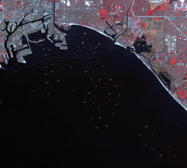NASA image: Backup at Ports of LA and Long Beach