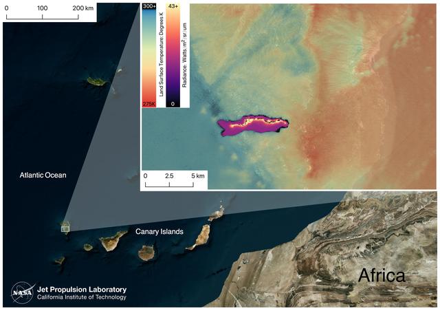 NASA image: La Palma Volcano