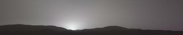NASA image: Mastcam-Z's First Martian Sunset
