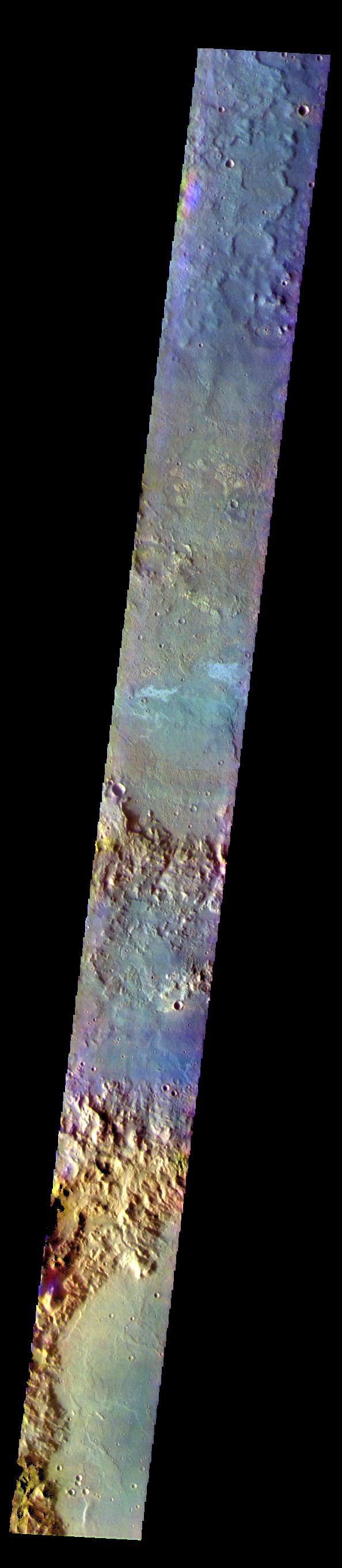NASA image: Terra Cimmeria - False Color