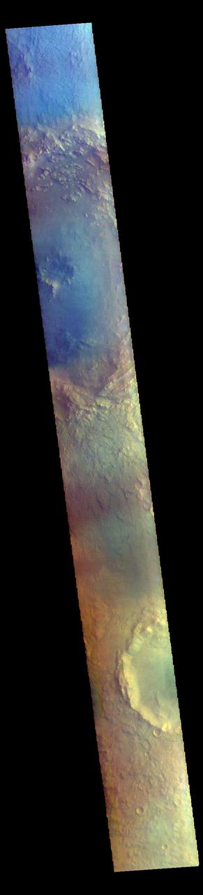 Bamberg Crater - False Color