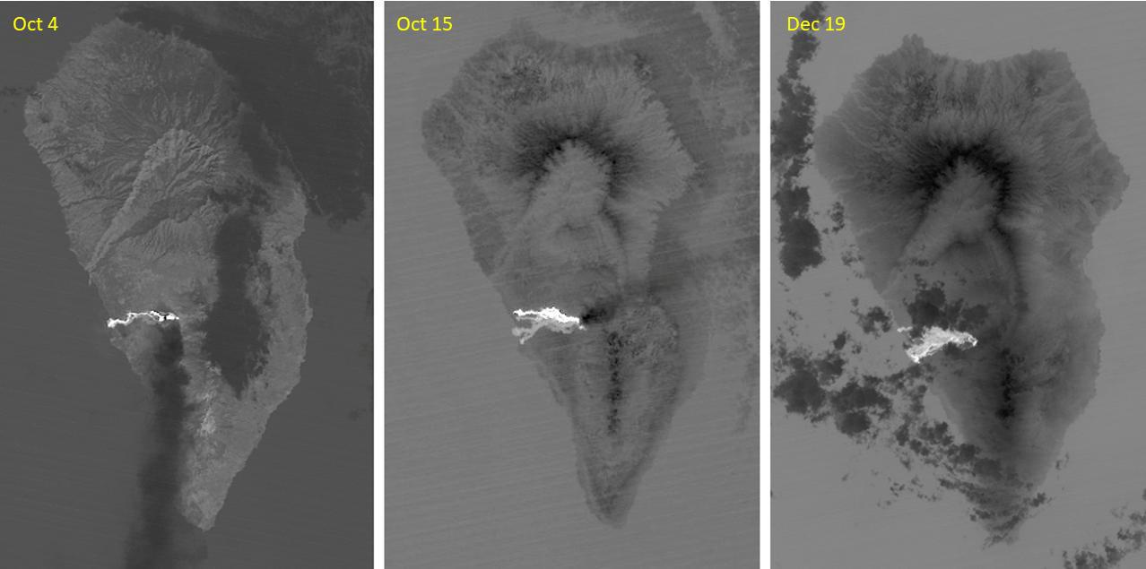 NASA image: Cumbre Vieja volcano, La Palma