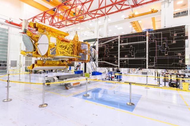 NASA image: SWOT Solar Panels Deploy at Thales Alenia Space Facility in France
