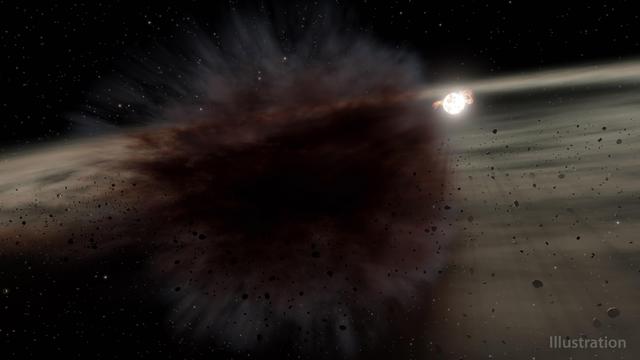 NASA image: Planetesimal Collison Around Star HD 166191 (Illustration)