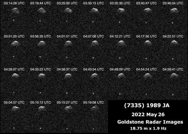 NASA image: Radar Observations of Near-Earth Asteroid 7335 1989 JA