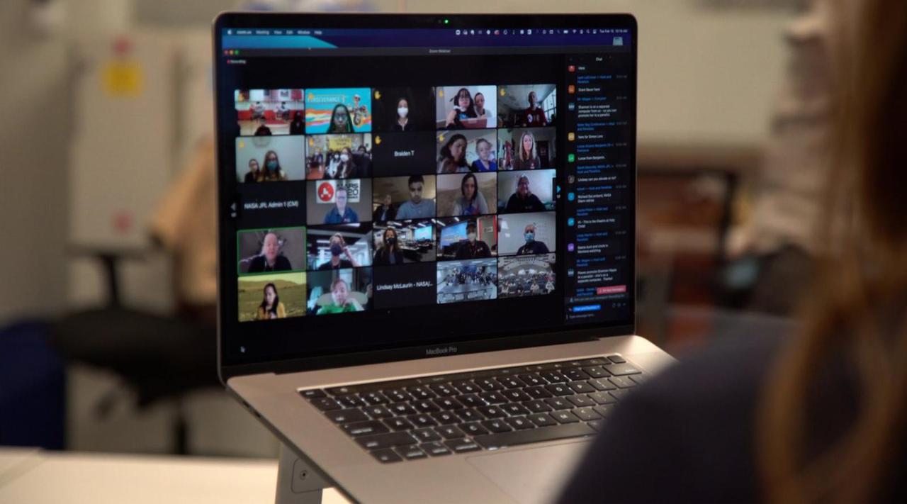 Twenty students – along with their parents, teachers, and classmates – met virtually with Mars rover team members at JPL, where they received personalized messages beamed from NASA's Perseverance rover as part of the "You've Got Perseverance" campaign. https://photojournal.jpl.nasa.gov/catalog/PIA25271