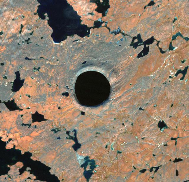 NASA image: Pingualuit Crater, Nunavik Province, Canada