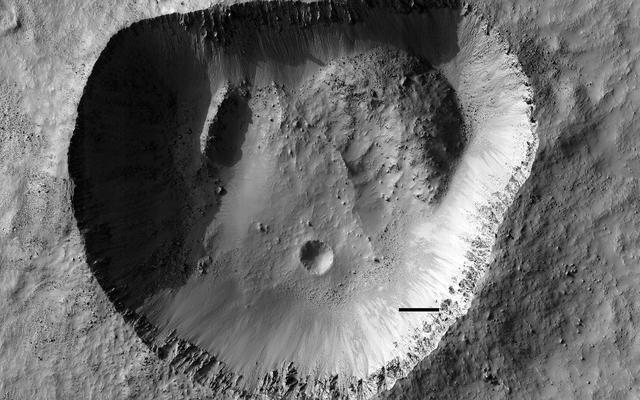 NASA image: A Fresh Impact Crater with an Odd Shape
