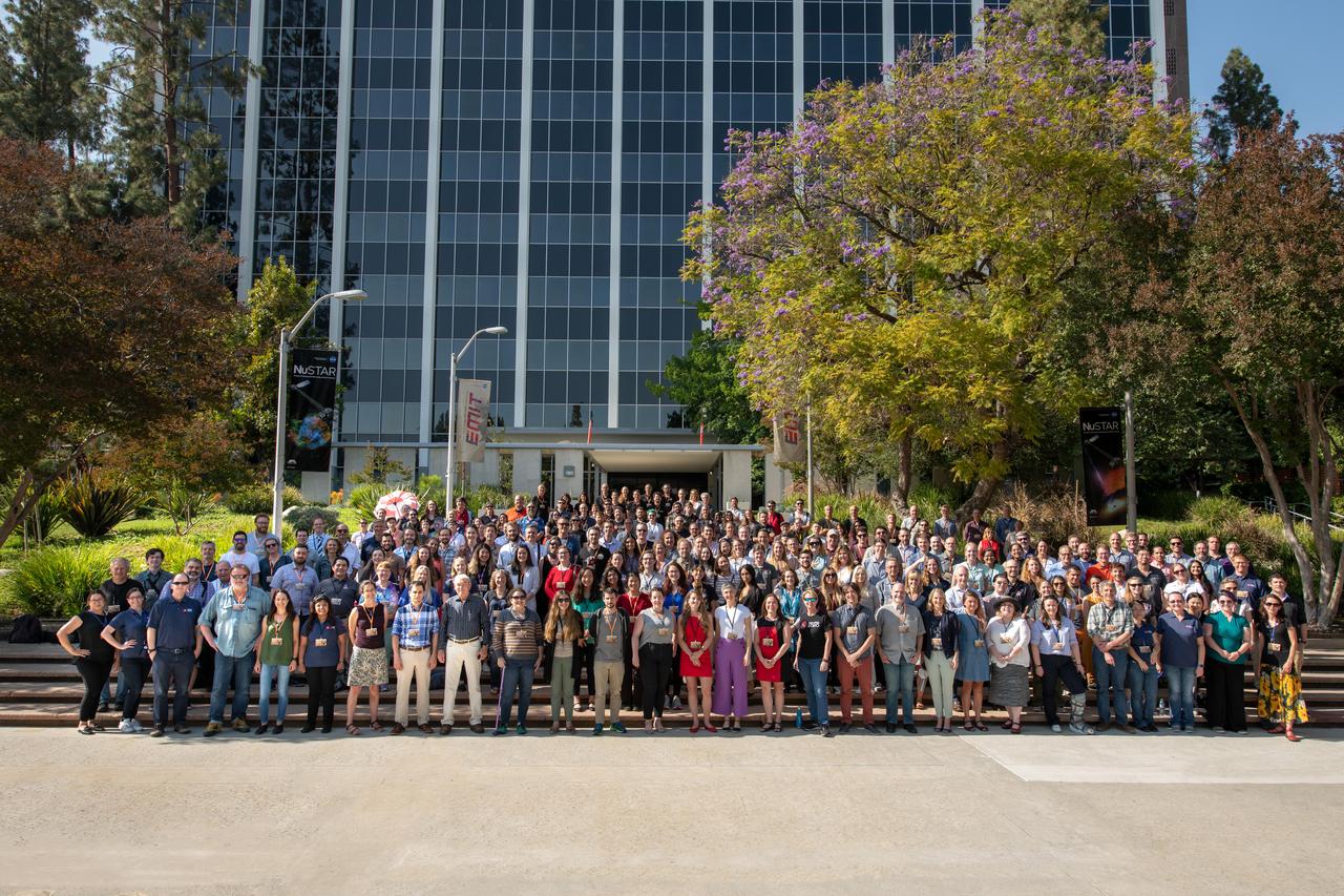 Members of the Perseverance rover Science Team pose on June 7, 2022, at NASA's Jet Propulsion Laboratory, which manages the mission. https://photojournal.jpl.nasa.gov/catalog/PIA25328