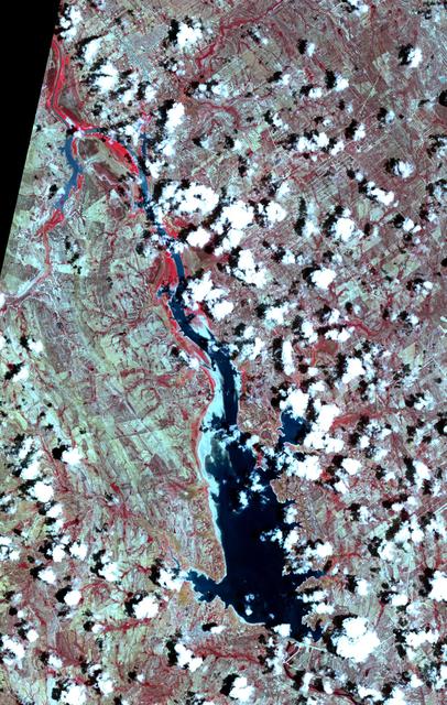 NASA image: Falcon International Reservoir, US-Mexico - 2022