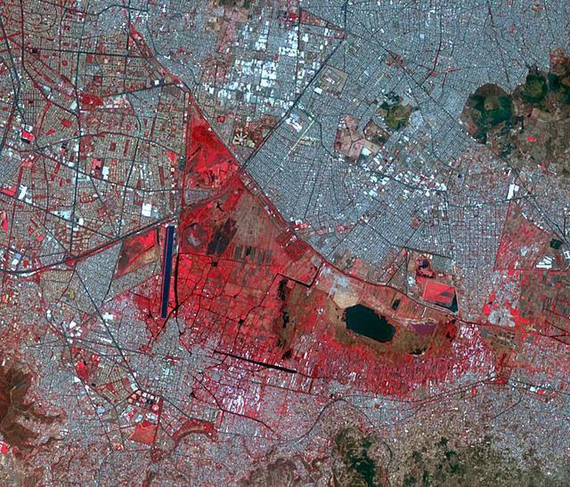 NASA image: Xochimilco, Mexico