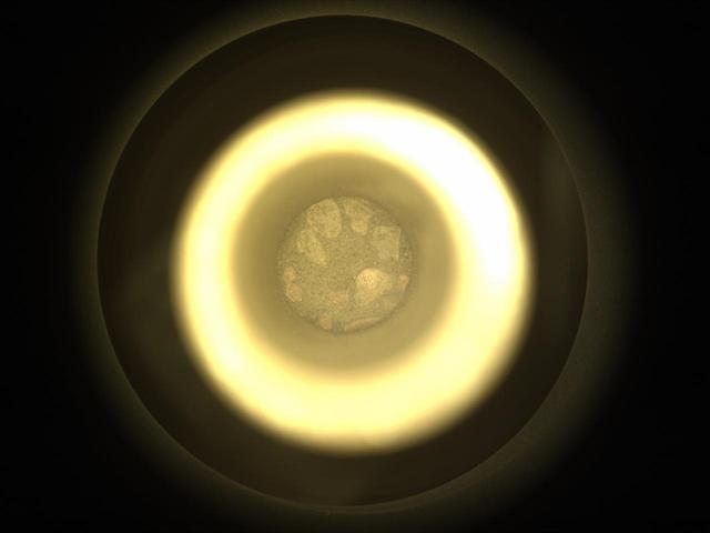 NASA image: Perseverance's CacheCam Views a Regolith Sample