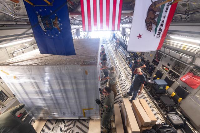 SWOT Secured for Transport in C-17 Aircraft