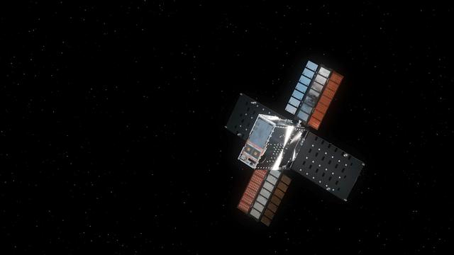 Lunar Flashlight With Solar Arrays Deployed (Illustration)