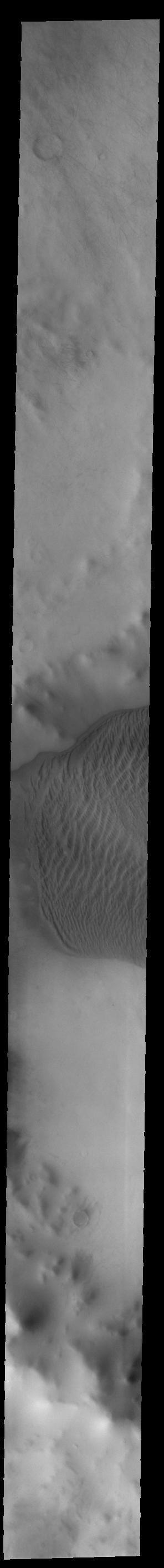 NASA image: Charlier Crater Dunes