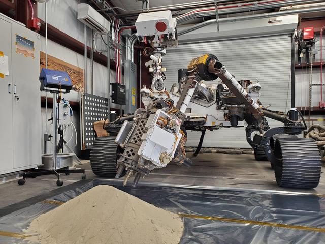 NASA image: Testing Perseverance's Regolith Bit Here on Earth